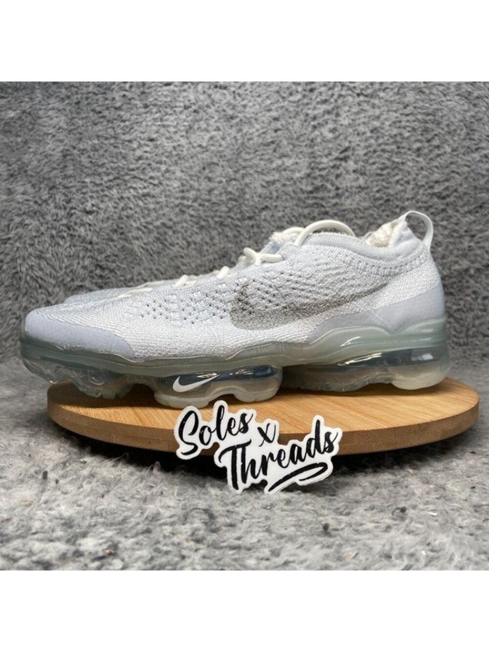 Nike Air VaporMax 2023 Flyknit Size 13 Men Pure Platinum DV1678-002 - Picture 4 of 7